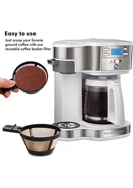 Reusable Coffee Basket Filter For 2-Way Brewer Coffee Maker Models 49980A, 49980Z, 47650, 49933 (Yurt Dışından)