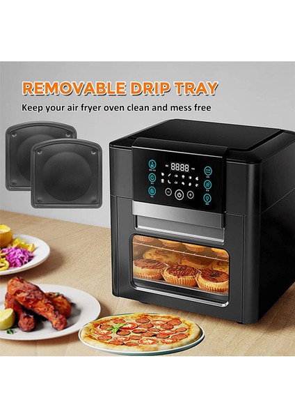 6qt, Aria ve Hava Fritöz Fırını Için 2x Yedek Damlama Tepsisi, Hava Fritöz Yedek Parçaları, Yapışmaz Damlama Tavası (Yurt Dışından) fırsatları