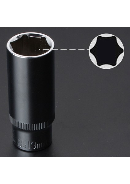 3/8 Inç Sürücü 63MM Altıgen Derin Soket Anahtarı Kafa Alaşım Anti-Pas Lokma Seti Tork Anahtarı Cırcır Lokma Anahtar (Yurt Dışından) modelleri