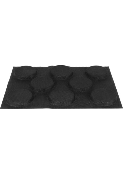 4x Silikon Hamburger Ekmeği Formları Delikli Fırın Yapışmaz Pişirme Levhaları Yarım Tava Boyutuna Uygun (Yurt Dışından)