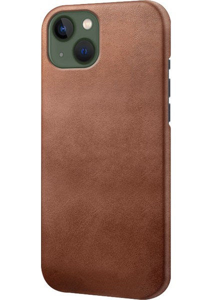 iPhone15 Pur Deri+Pc Buzağı Doku Kılıfı Ultra-Ince Koruyucu Telefon Kapak Kılıfı (Yurt Dışından)