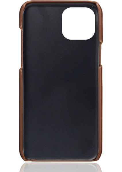 iPhone15 Pur Deri+Pc Buzağı Doku Kılıfı Ultra-Ince Koruyucu Telefon Kapak Kılıfı (Yurt Dışından)