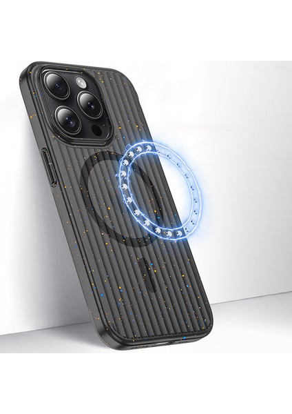 iPhone15 Pro Case Telefon Kapağı Magsafe Splash Mürekkep Olumlu Doku Pc Kabuk Matte Beyaz ile Uyumlu (Yurt Dışından) modelleri