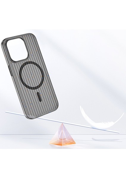 iPhone15 Pro Case Telefon Kapağı Magsafe Splash Mürekkep Olumlu Doku Pc Kabuk Matte Beyaz ile Uyumlu (Yurt Dışından) indirimleri