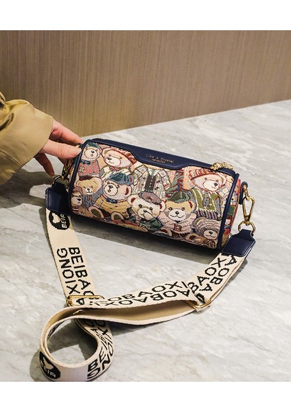 Tüp Çanta Moda Crossbody Çanta Ayı Omuz Çantası (Yurt Dışından)