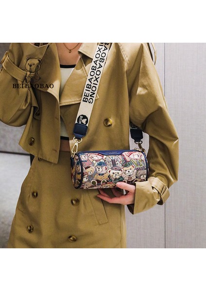 Tüp Çanta Moda Crossbody Çanta Ayı Omuz Çantası (Yurt Dışından) fırsatları