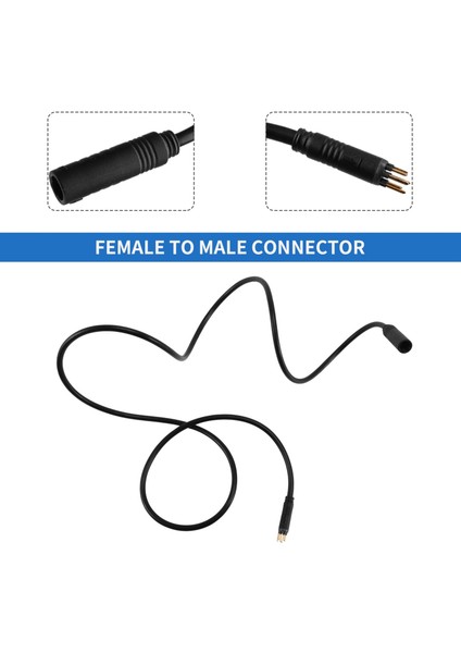 130CM 9 Pin Dönüşüm Motor Teli Dişi-Erkek Konnektör Su Geçirmez Motor Uzatma Kablosu Motor Kabloları Elektrikli Bisiklet Için (Yurt Dışından)