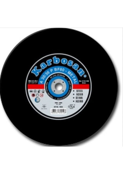 350 x 3,5 x 30 Metal Kesme Taşı (Sabit Tezgah Için)