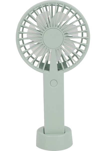 El Kişisel Fan USB Taşınabilir Masaüstü Mini Fan Mini Soğutucu LED Işık ile Seyahat Açık Ev Ofis Sessiz Masa Fanları-Yeşil (Yurt Dışından)