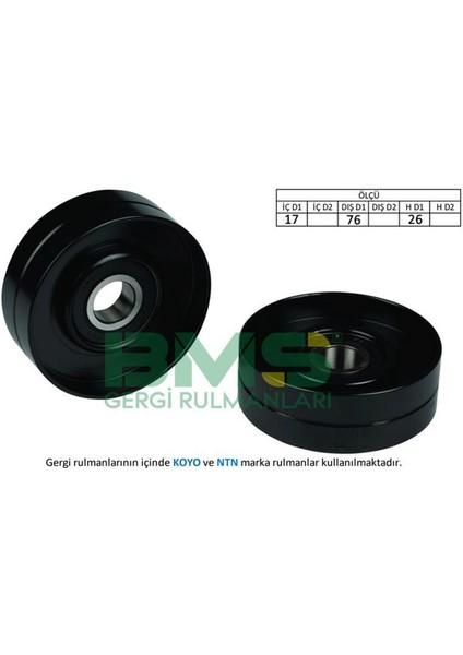 Alternatör Gergi Rulmani Lgn 2.0 16V 95-01 Safrane Ii 2.0 16V 96-00 Volvo C70 2.0-2.0t 98-02 18051