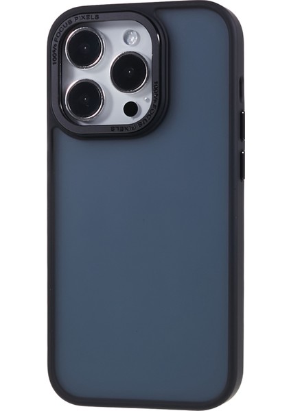 iPhone15 Pro Max Telefon Kılıfı Pc+Tpu Metal Lens Çerçeve-Siyah ile Şok Geçirmez Koruyucu Kapak (Yurt Dışından) modelleri