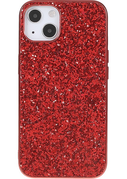iPhone14 Plus Için Case Elektrapan Çerçeve Glitter Pulins Telefon Kapak-Kırmızı (Yurt Dışından) fiyatları