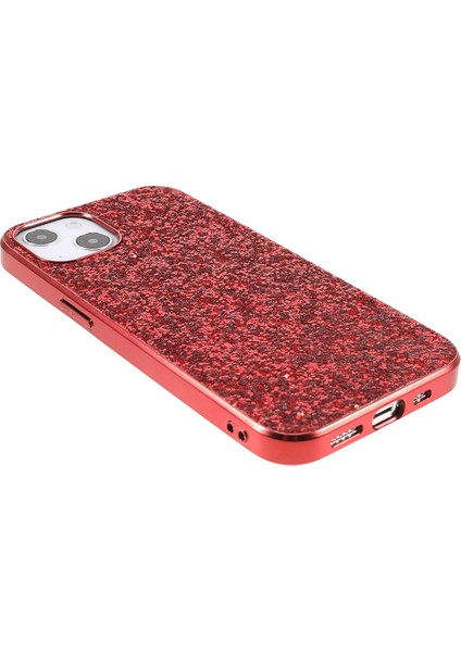 iPhone14 Plus Için Case Elektrapan Çerçeve Glitter Pulins Telefon Kapak-Kırmızı (Yurt Dışından) fırsatları