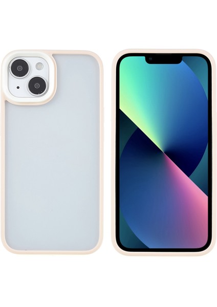 iPhone15 Şok Geçirmez Telefon Kasası Şeker Rengi Tpu+Akrilik Cilt Touch Cover-Pinx (Yurt Dışından)