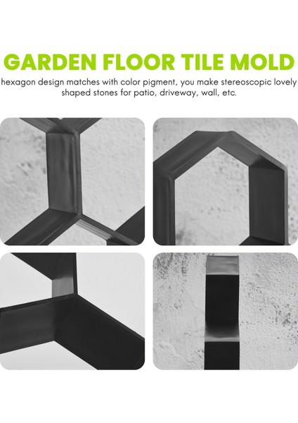 Dıy Veranda Yürüyüşü Maker Basamak Taşı Beton Finişer Kalıp Yeniden Kullanılabilir Yol Maker Kalıp Bahçe Kaldırım Taşı 30*30 cm (Yurt Dışından) indirimleri