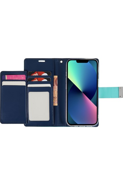 iPhone15 Plus Cüzdan Deri Telefon Kılıfı Metal Manyetik Toka Telefon Kapak-Chyan (Yurt Dışından) fiyatları