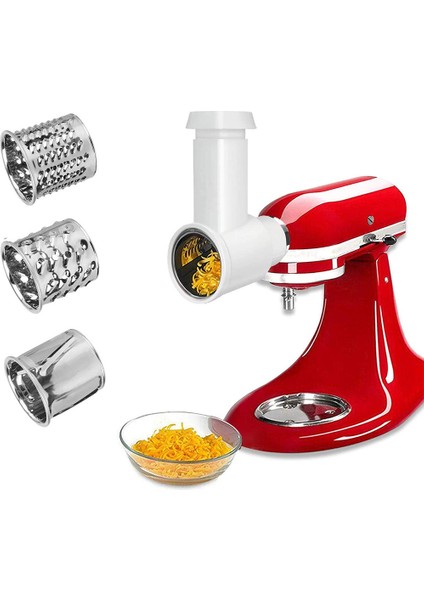 Kitchenaid Stand Mikser Için Peynir Dilimleme Parçalayıcı Aparatı, Kitchenaid Parçalayıcı Aksesuarlarını 3 Bıçakla Değiştirin (Yurt Dışından) indirimleri