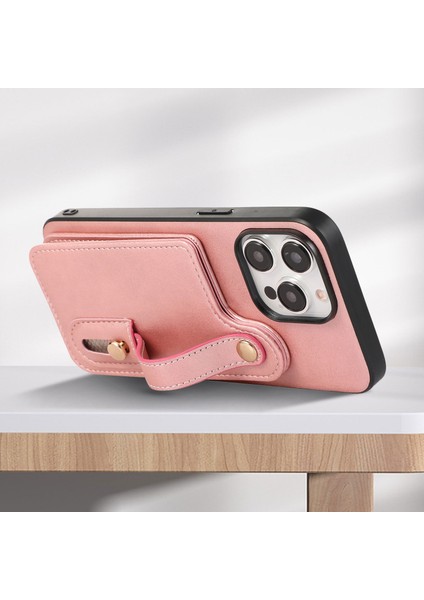 iPhone15 Pro Max Case Pu Deri+Tpu Telefon Kapak Kartı Tutucu Kabuk-Pembe Için Stil 03 (Yurt Dışından) fiyatları