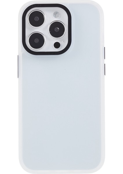 iPhone15 Pro Pc+Tpu Telefon Kasası Metal Lens Çerçevesi Çizgiye Karşı Çizgiye Karşıtı Kapak-Beyaz (Yurt Dışından) fiyatları
