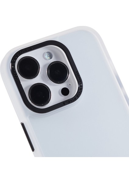 iPhone15 Pro Pc+Tpu Telefon Kasası Metal Lens Çerçevesi Çizgiye Karşı Çizgiye Karşıtı Kapak-Beyaz (Yurt Dışından) indirimleri