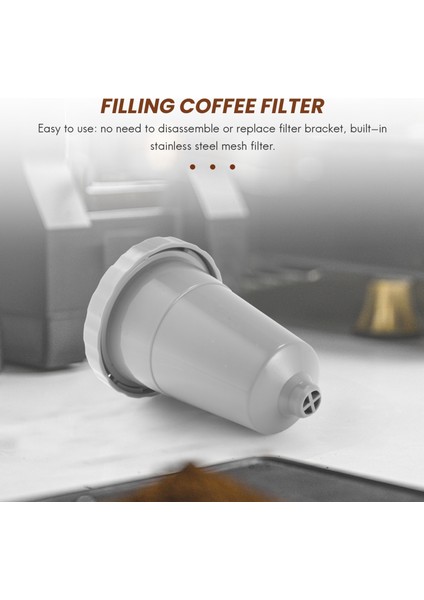 2 Pack Coffee Filters Reusable Compatible For 2.0 My K500 Gift B30 B40 B50 B60 B70 (Yurt Dışından)