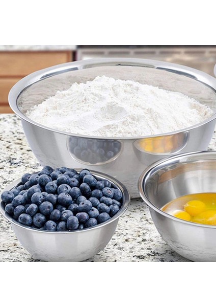 Paslanmaz Çelik Karıştırma Kabı (10'lu Set) Meyve Salatası Kasesi Saklama Kasesi Seti Mutfak Salata Kasesi (Yurt Dışından) indirimleri