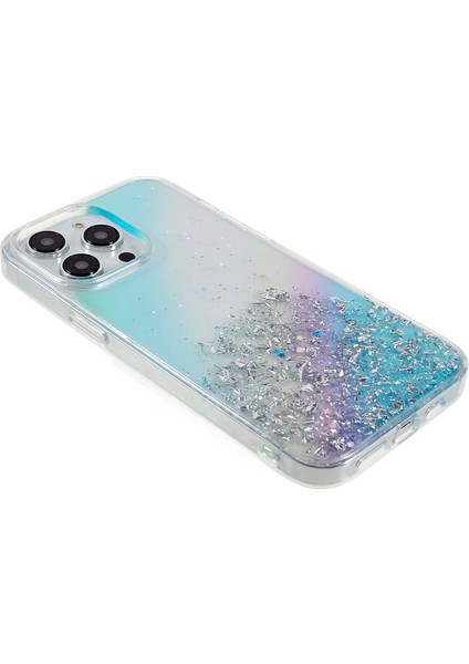 iPhone15 Pro Max Case Shockproof Pc+Tpu Telefon Geri Kapak Blue Için Starlight Shining Serisi (Yurt Dışından)