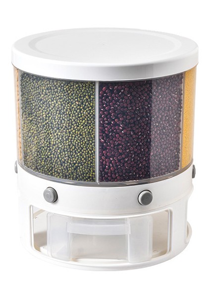 Mutfak Gıda Saklama Kabı Döner Kutular Tahıllar Nem Böcek Geçirmez Tahıl Organizatör Kutusu Ayırıcı Pirinç Kovası (Yurt Dışından)