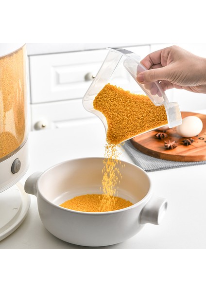 Mutfak Gıda Saklama Kabı Döner Kutular Tahıllar Nem Böcek Geçirmez Tahıl Organizatör Kutusu Ayırıcı Pirinç Kovası (Yurt Dışından) fiyatları