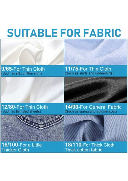 Dikiş Makinesi Iğneleri, 120 Adet Evrensel Tükenmez Dikiş Makinesi Iğneleri Kot Pantolon Için Dikiş Makinesi Aksesuarları (Yurt Dışından) fiyatları