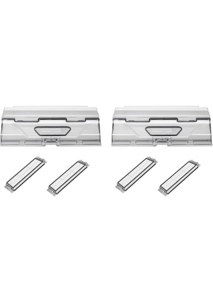 2x Toz Kutusu Parçaları Xiaomi Elektrikli Süpürge Roborock S5 Max S6 Maxv S6 Saf T7 Pro Robot Çöp Kovası Filtre Aksesuarları ile (Yurt Dışından)