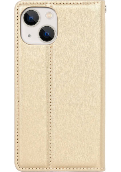 Hanman Minuo Serisi iPhone15 Tam Koruma Deri Kapak Cüzdan Stand Telefon Kılıfı (Yurt Dışından)