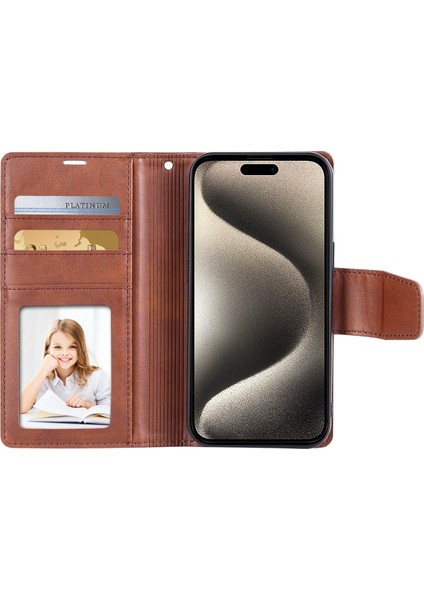 iPhone15 Pro Pu Deri+Tpu Cüzdan Stand Kapağı Çıkarılabilir Manyetik Telefon Kazan (Yurt Dışından) fiyatları