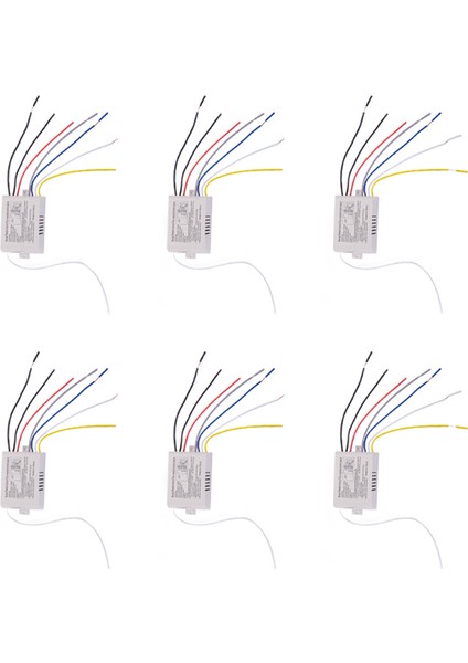 6x 4 Yollu Işık Lambası Dijital Kablosuz Uzaktan Kumanda Anahtarı Açık/kapalı 220V (Yurt Dışından)