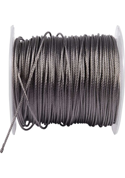 2x Kaldırma Kaldırma 7x7 1mm Çap Paslanmaz Çelik Esnek Tel Halat 177FT (Yurt Dışından) fiyatları