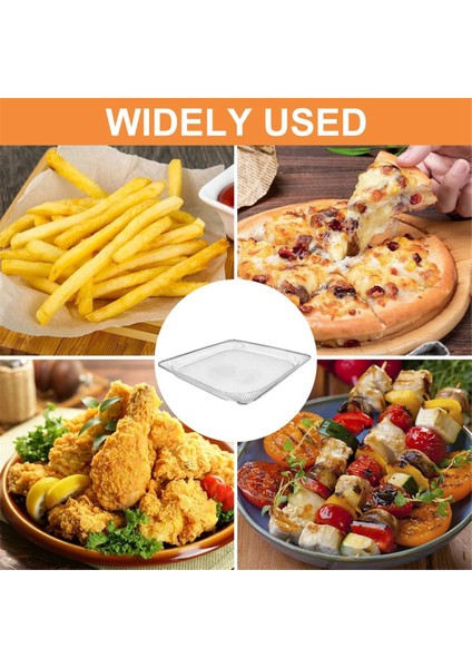 Hava Fritöz Fırın Sepeti Hava Fritöz Sepeti Raf Yıkanabilir Kurutucu Raf Çıkarılabilir Fırın Örgü Sepeti Ninja Foodi SP100 (Yurt Dışından)