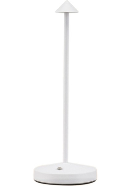 1800MAH Şarj Edilebilir LED Masa Lambası Modern Dokunmatik Ayarlı Masa Lambası Yatak Odası Için Restoran Dekorasyon Işık Beyaz (Yurt Dışından)