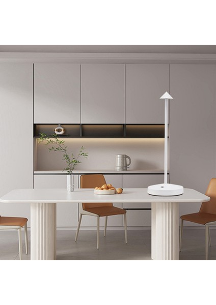 1800MAH Şarj Edilebilir LED Masa Lambası Modern Dokunmatik Ayarlı Masa Lambası Yatak Odası Için Restoran Dekorasyon Işık Beyaz (Yurt Dışından) modelleri