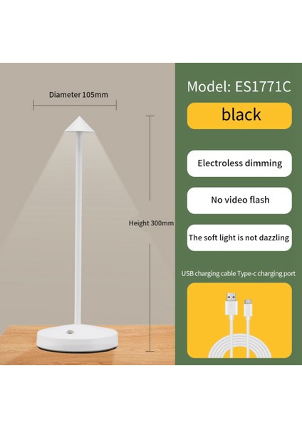 1800MAH Şarj Edilebilir LED Masa Lambası Modern Dokunmatik Ayarlı Masa Lambası Yatak Odası Için Restoran Dekorasyon Işık Beyaz (Yurt Dışından) indirimleri