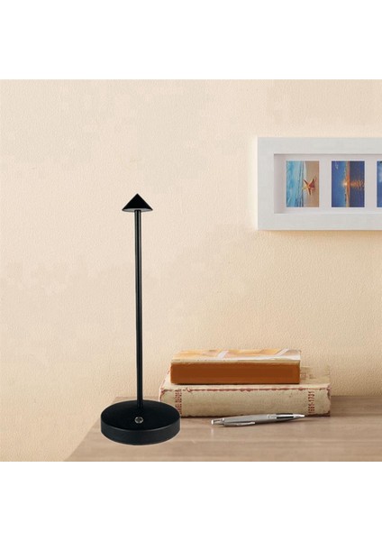 1800MAH Şarj Edilebilir LED Masa Lambası Modern Dokunmatik Ayarlı Masa Lambası Yatak Odası Için Restoran Dekorasyon Açık Siyah (Yurt Dışından) indirimleri
