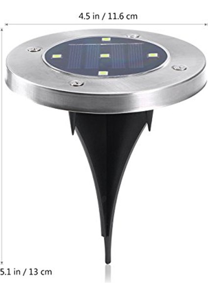 5 LED Güneş Enerjili Açık Bahçe Yolu Aydınlatma Yard Çim Yol Spot Işık Lambası (Yurt Dışından) indirimleri