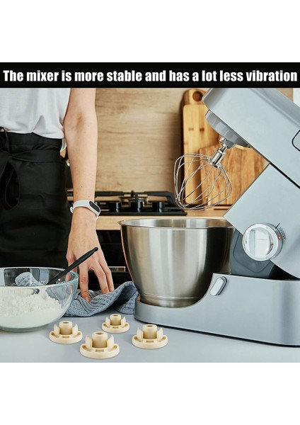 5 Adet Mikser Ayak Alt Pedi Standı Eki Yedek Mikser Aksesuarları Kitchenaid Mikser Için Uyumlu 9709707 (Yurt Dışından)