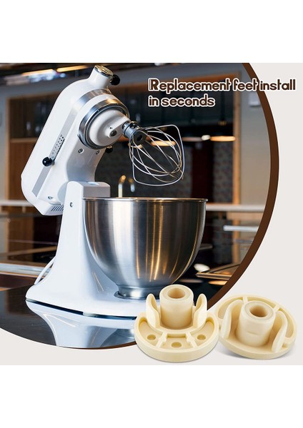 5 Adet Mikser Ayak Alt Pedi Standı Eki Yedek Mikser Aksesuarları Kitchenaid Mikser Için Uyumlu 9709707 (Yurt Dışından)