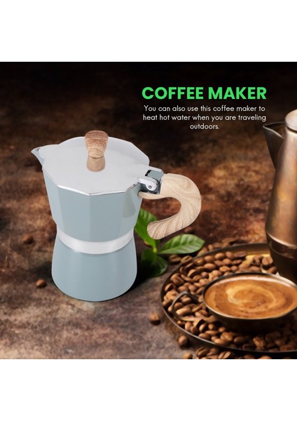Coffee Maker Pot Aluminum Moka Espresso Percolator Pot Coffee Kettle Cafetera Espresso Percolator Stovetop Coffee Maker (Yurt Dışından)