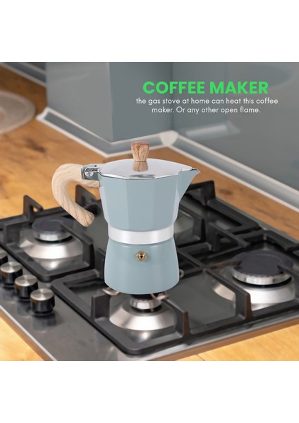 Coffee Maker Pot Aluminum Moka Espresso Percolator Pot Coffee Kettle Cafetera Espresso Percolator Stovetop Coffee Maker (Yurt Dışından)
