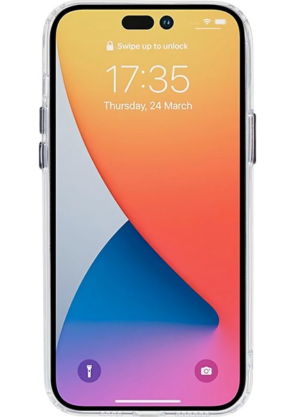 iPhone15 Plus Shockproof Tpu+Akrilik Kristal Temizli Telefon Kapak Sapfire (Yurt Dışından)