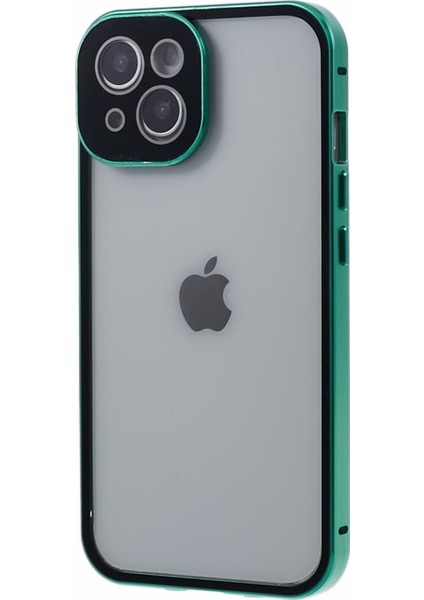 iPhone15 Manyetik Adsorpsiyon Kılıfı Için Metal Tampon Temperli Cam Gizlilik Kapak Yeşili (Yurt Dışından) fiyatları