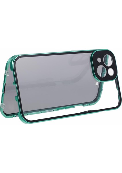 iPhone15 Manyetik Adsorpsiyon Kılıfı Için Metal Tampon Temperli Cam Gizlilik Kapak Yeşili (Yurt Dışından) indirimleri