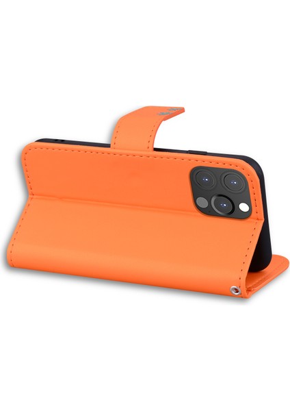 iPhone13 Pro 6.1 Inç Için Coveroon Hayvan Desen Pu Deri Cüzdan Cep Telefonu Vaka-Orange Için (Yurt Dışından)