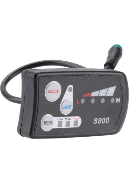 Elektrikli Bisiklet 36V48V S800 LED LCD Metre Kontrol Paneli Ekran Ebike Denetleyicisi Için 5 Pin Su Geçirmez Fiş Konnektörü (Yurt Dışından)
